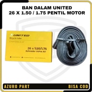 UNITED BICYCLE INNER TYRE SIZE 26 X 1.50 1.75 AV MOTORCYCLE VALVE/