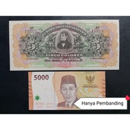 Uang Kertas Asing 830 - 5 Colones Costa Rica Tahun 1903 (UNC)