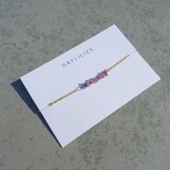 印度粉紅碧璽可調節手鏈