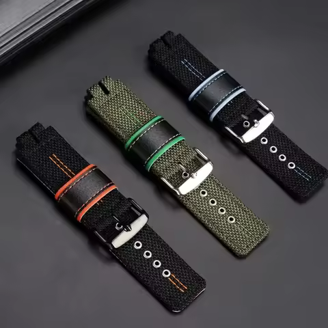 Nylon Watch Strap for Casio PROTREK PRW-3000 PRW-3100 PRW-6000 PRW-6100Y PRG-300 330 Breathable Canv