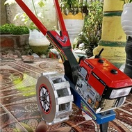 Mainan anak miniatur traktor sawah bahan kayu edukasi / traktor kayu