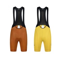 Monton Women Bib Shorts Cycling Skull - Yellow / Brown