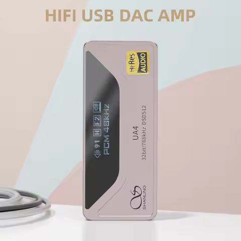 SHANLING UA4 HIFI Portable USB DAC AMP MQA Headphone Amplifier Hi-Res Audio ES9069Q PCM768 DSD512 3.