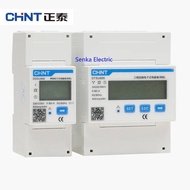 FZCHINT Multifunction Power  Programable V A W KWH DTSU666 Energy Meter 1 / 3 Phase 220V 380V Digita