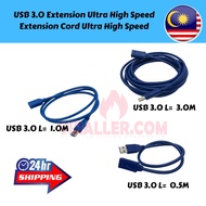 USB 3.0 Extension Cable 1M , 0.5M , 3 M Ultra High Speed Extension Cord Ultra High Speed