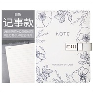 A5 Loose-Leaf sổ tay nhật ký Với Khóa mật mã Vòng Gắn Notepad Kinh Doanh giấy ghi chú văn phòng Sách