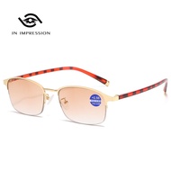 JN IMPRESSION anti-blue light bifocal distance and near Double -use progressive color reading glasse
