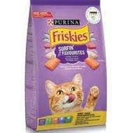 Friskies Surfin' Favorites อาหารแมว อาหารเม็ด สูตรรวมมิตร ปลาทะเล สำหรับแมวโตอายุ 1 ปีขึ้นไป 400g