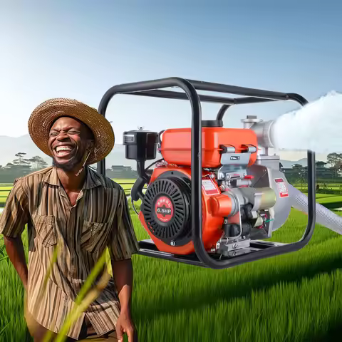 Portable 3 Inch Electric Start Diesel Water Pump 6.5HP Diesel Brake Water Pump