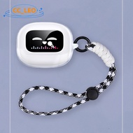 for UGREEN EchoBuds Magic Case Clear TPU Soft Case Protective Cover Adjustable Lanyard Pendant Suita