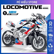 Mô Hình Lego Xe Mô Tô Phân Khối Lớn BMW M1000rr (288 Con) Giúp Tăng Tư Duy Cho Bé