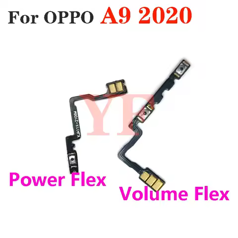 For OPPO A9 2020 A15 A12 A31 A52 A53 Power On Off Volume Switch Side Button Key Flex Cable