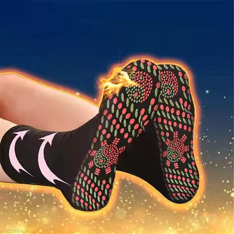 Self Heating Socks,Heated Socks,Men Women Μagnetic Therapy Socks,Comfortable Breathable Massage Warm