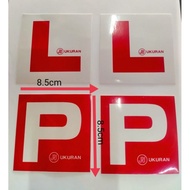 ready stock Malaysia motor L sticker / motor P sticker