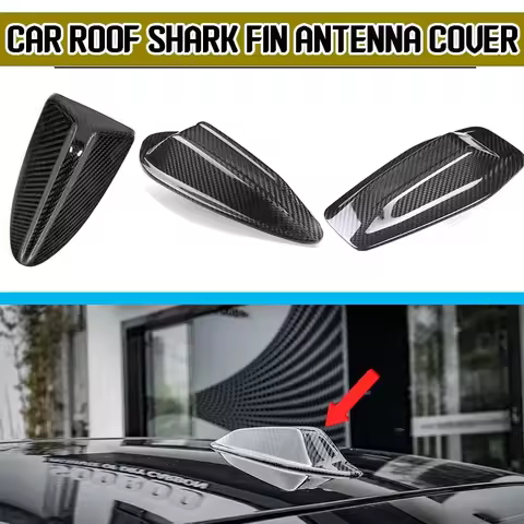 Real Dry Carbon Fiber Shark Fin Antenna Cover Trim For BMW G20 G26 G87 M2 G80 M3 G82 M4 G05 X5 G06 X
