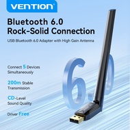 Vention USB Bluetooth 6.0 Adapter External Antenna 5-Device Connection for Computers/Hosts/Legacy De
