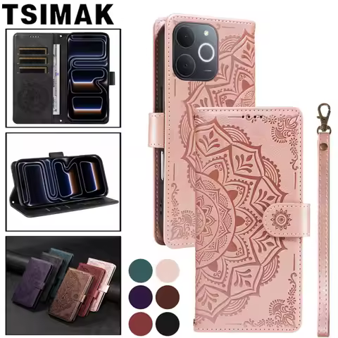 Leather Phone Case For Realme P3 Note 50 70 70T GT Neo 6 SE 6T 8 9 10 11 Pro Plus 8i 9i Narzo 80 Lit