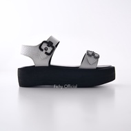 Fichy - Vova White Slip On/ Slip On Sandal/ Women's Sandal/ Puffy Sandal/ Women's Sandal/ Cute Sanda