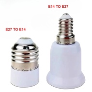 10pcs E14 To E27 LED Bulb Screw Socket E27 To E14 Converter Lamp Holder Fireproof Plastic Converter 