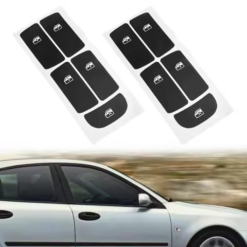 2set Push Button Decals Button Repair Stickers Vinyl Car Interior Push Button Decal Stickers Replace
