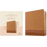NLT Bible Dayspring Daily Devotional Bible for MOMS - Camel LeatherLike