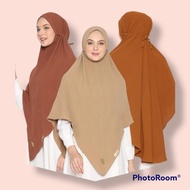 KHIMAR BERGO KALEZA SIZE XL VALENSHAQUEEN HIJAB BAHAN CRINKLE AIRFLOW NON PED BERGO TALI JUMBO IKKA