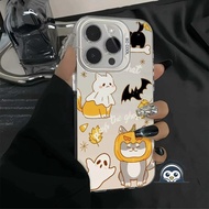 Cute Ghost Cat Phone Case For Samsung Galaxy A73 A72 A71 A56 M56 A55 M55 F55 A54 A53 A52S A51 A50 A5
