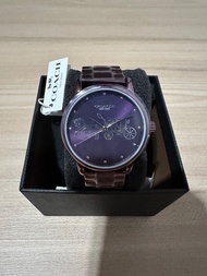 COACH 紫色馬車時尚女裝手錶