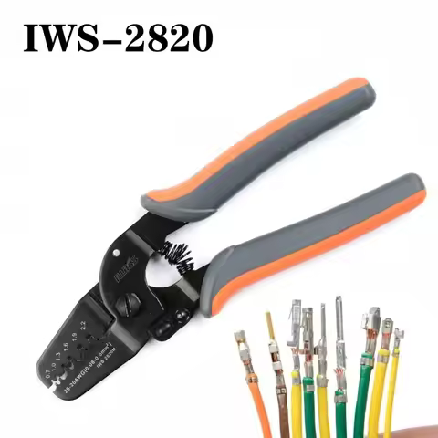 IWISS IWS-2820M Mini Micro Open Barrel Crimping PlierIWS-2412M JAM MolexTyco JST Terminals and Conne