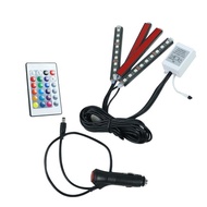 RGB LED Undercarriage Lights Dashboard Lights LED Strip Lights Car Interior Light 5050 RGB and Remot