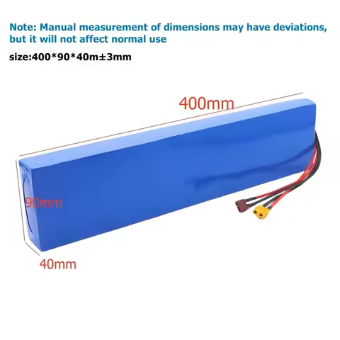 48V 20Ah 13S4P 18650 Battery Pack with BMS, 54.6V Rechargeable Lithium Replacement for 500W 750W 100