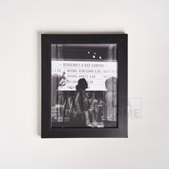 Minimalist Black Wooden Photo Frame - 20x50 cm Photo Frame (CUSTOM)