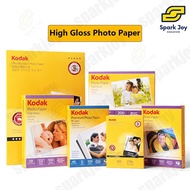【SG】3R/4R/5R/A4 Size 180-200 gsm 20-100 sheets Glossy Photo Paper For Kodak