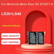 KiKiss Battery For Motorola Moto Razr 5G XT2071-4,LS30+LS40,2100mAh/2100mAh