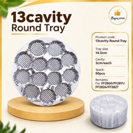 [ 50pcs ] Ready Stock! 13cavity Round Cookies Tray Transparent (FF2800,2811,2826,2827) / pack