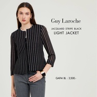 เสื้อแจ็คเก็ตผูู้หญิง คอกลม ทรง Boxy เนื้อผ้า Jacquard แม็ทช์ง่าย ใส่เป็นลุคทำงานได้ทุกวัน แบรนด์ Guy Laroche (GAFMBL)