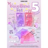 BR-173 Sevenna Colors Face Base Set 5 Ps Makeup Brush 5 Up