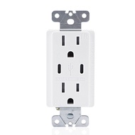 North American Certified American Style USB Wall socket3.6A US Standard Socket with Safety Cover15A 