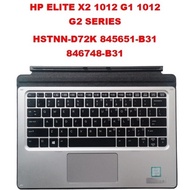 JGD HP Elite X2 1012 G1 Travel Keyboard 2 in 1 Magnetic flat HSTNN-D72K 845651-B31 846748-B31 Ready 