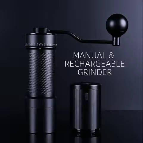 Dual-Mode (Manual/Auto) Coffee Grinder 10 Pins Adjustable Stainless Steel Efficient Coffee Bean Grin