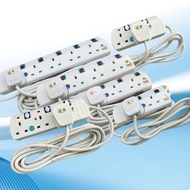 2 / 3 / 4 / 5 Gang SIRIM 5M Heavy Light Duty Extension Trailing Socket Universal Socket Multi Plug A