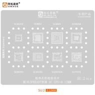 0.12mm Amaoe SU2 For SPREADTRUM SC CPU BGA Stencil IC SC9850 SC651E  SC6820 SC9820A SC6500D SC6533G 