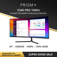 PRISM+ X340 PRO 34" 100Hz | Curved Ultrawide WQHD [3440 x 1440] Productivity Monitor