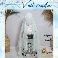 VEIL RENDA BROKAT TILE SILK VEIL HIJAB VEIL PENGANTIN VEIL IBU BESAN