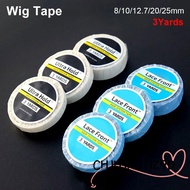 CHIHIRO11Z9D 1Roll Wig Tape, Waterproof Double-Sided Lace Front Glue, Durable 3Yards Strong Adhesive