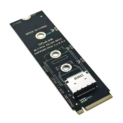M.2 Nvme Pcie To Oculink Female Dock SFF-8612 Adapter M.2 Mkey Nvme To Oculink SFF-8611 SFF-8612 Ada