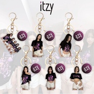 ITZY Acrylic Keychain Girl Group Humanoid Keyring Pendant Star Merchandise 2.4 S2026H