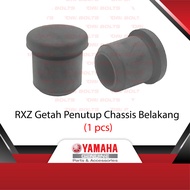 Yamaha Original RXZ (1506) Milli Cata Catalyzer Plug Cap Chassis Getah Tutup Body Belakang - 90338-1