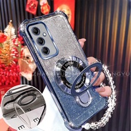 Case for Samsung A15 A16 A26 A25 A35 A55 4G 5G phone case U-shaped wireless charging bracket four co