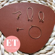 14k Gold Plated Earring Posts DIY